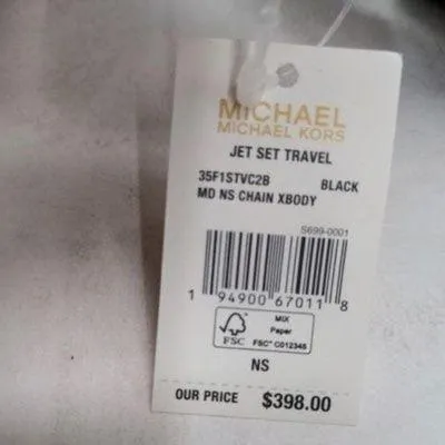 Michael Kors Black Jet Set Medium NS Chain Flight Bag - Image 3