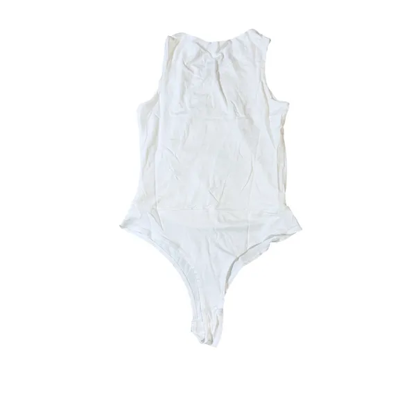 NWT Lulus‎ Size XS White Ivory Bodysuit Blouse Sleeveless Lightweight Versatile - Image 3