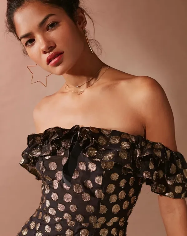 For Love & Lemons Lottie Ruffle Mini Dress - Image 8