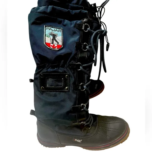 Pajar Canada Waterproof Fleece Lined Tall Winter Boots Navy Women’s 6–6.5 EUC - Image 4