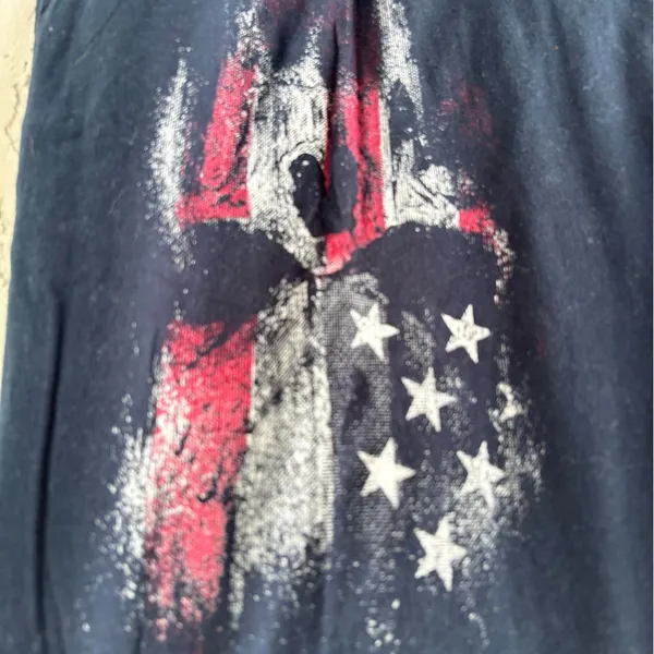 Grunt Style Navy Tank Top with Patriotic Design - Image 2