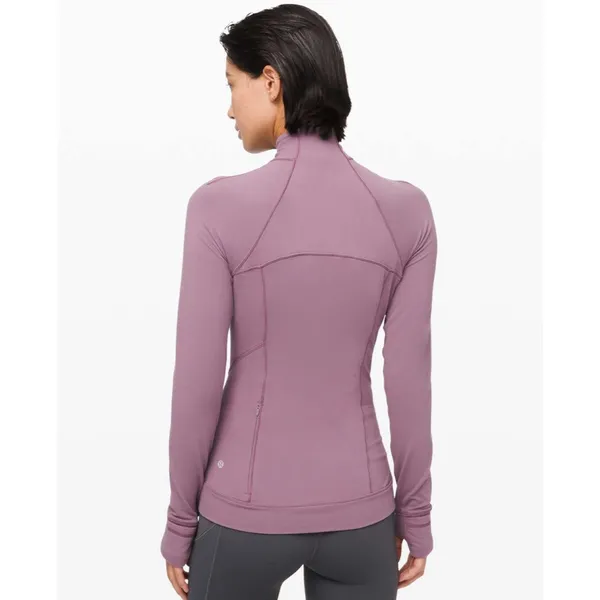 Lululemon Outrun the Elements 1/2 Zip Size 8 Frosted Mulberry Purple Womens - Image 2