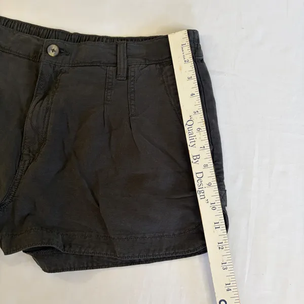 Aerie Charcoal Grey Cotton Lyocell High Waisted Shorts‎ XL Momcore Minimalist - Image 13