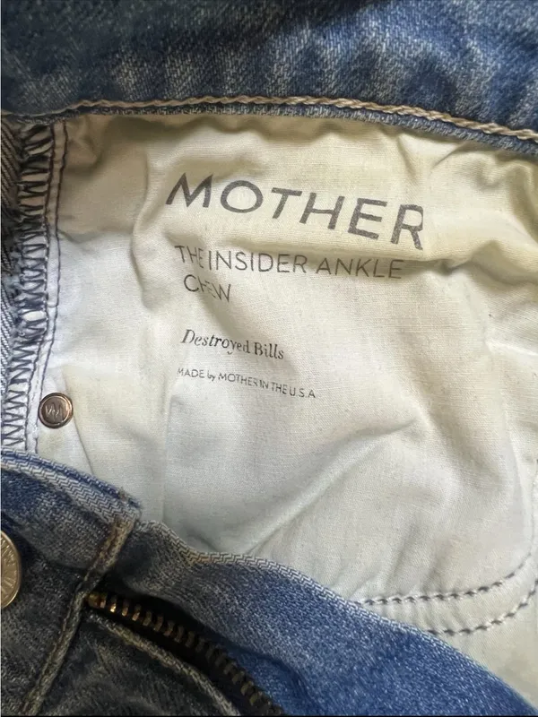 Mother Superior “The Insider Ankle Chew” In Destroyed Bills Wash Size 25 - Image 6