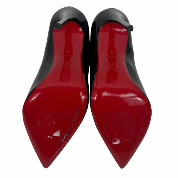 Christian Louboutin So Kate 120 Patent Leather Pumps Black Size 39 - Image 9
