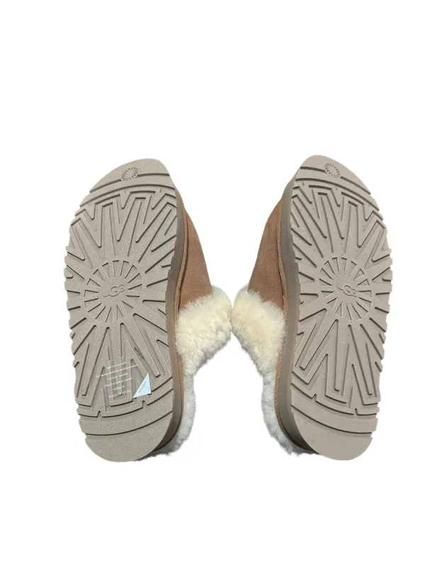 Women's UGG Brand Disquette Platform Slippers Shoes Size 9 Chestnut 1122550 New - Image 5