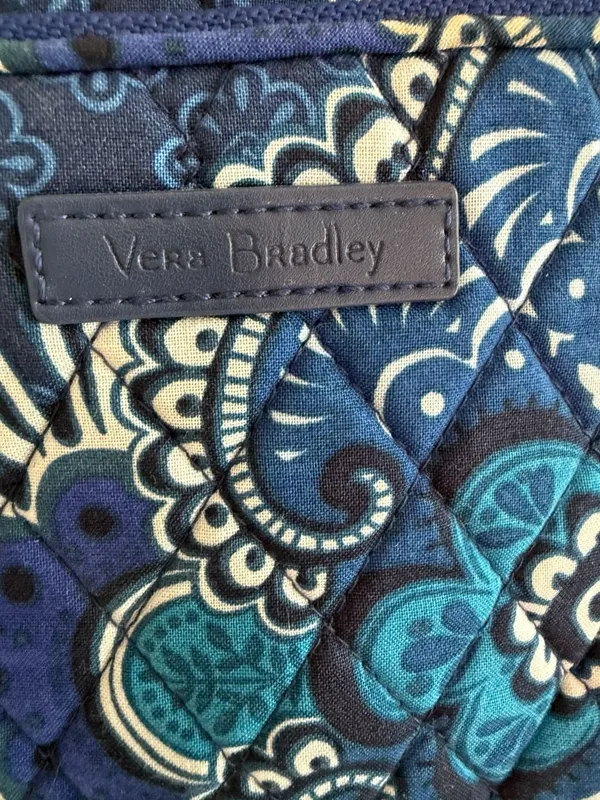 Vera Bradley Mini Hipster‎ Quilted Crossbody Bag in Blue Floral Pattern - Image 2