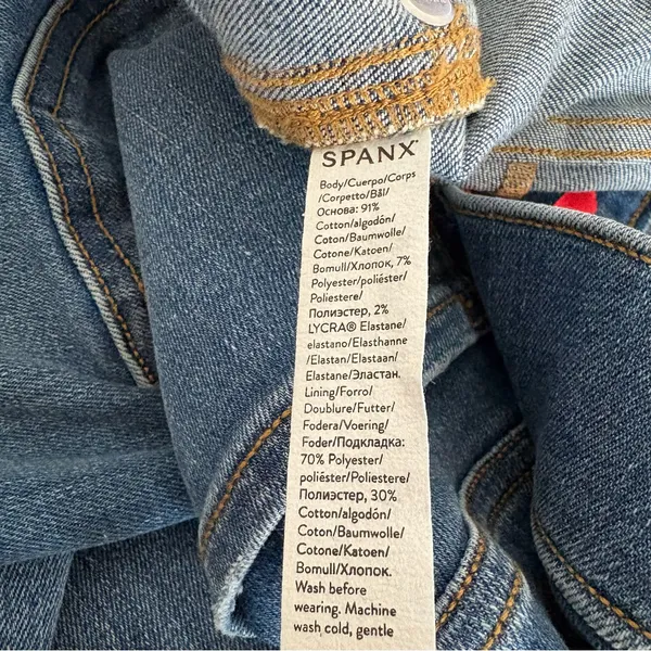 SPANX SPANXshape EveryWear Pull‎ On Flare Jeans Vintage Indigo Size Large - Image 11
