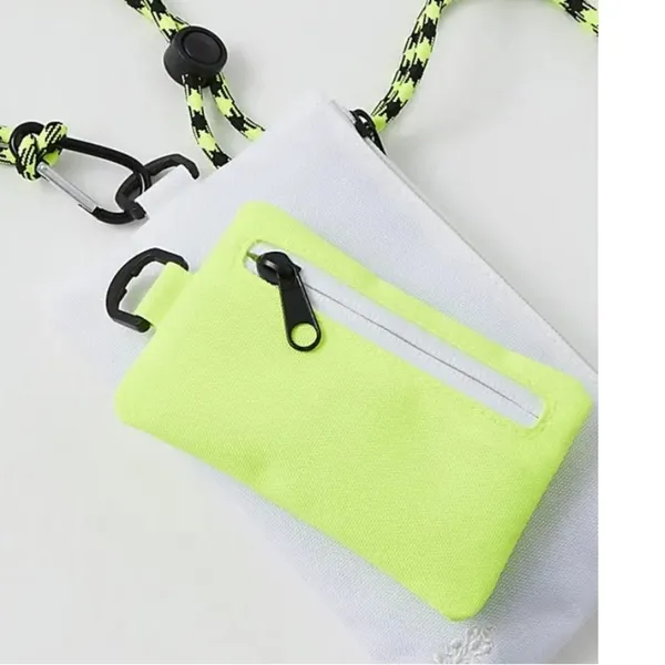 NWT Free People Half Time Double Pouch in Citrus White - Image 2