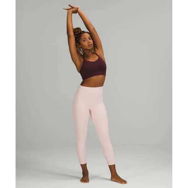 Lululemon Align High-Rise Crop 23 Pink Mist Nulu Yoga Leggings Size 8 - Image 3