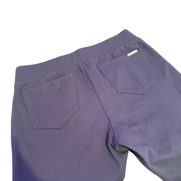Lilly Pulitzer Black Cropped Mia Pants Pull On Stretch Womens XL Pont Flare - Image 3