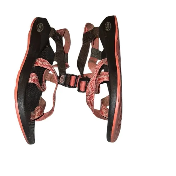 Chaco Orange and Brown Strappy Sandals Size 9 - Image 7