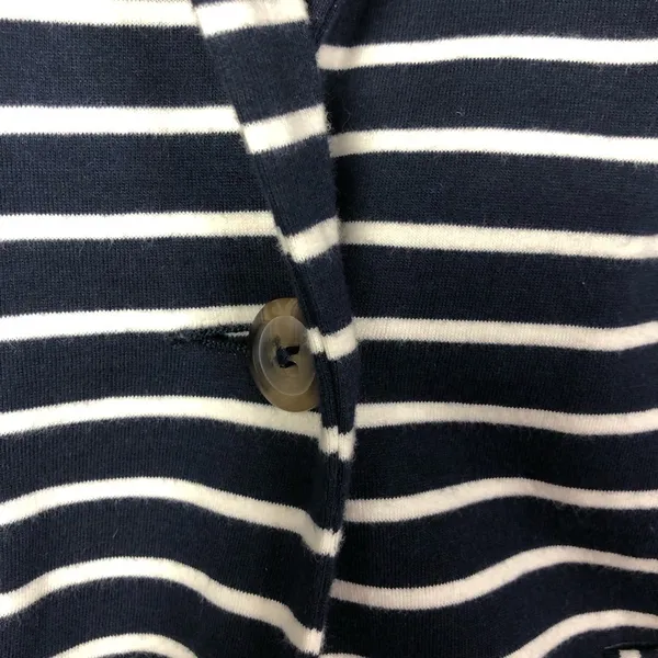 Boden Navy &‎ White Striped Summer Jersey Blazer 2 - Image 6
