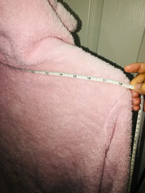 Fluffy cover up Pink Size L - Image 3
