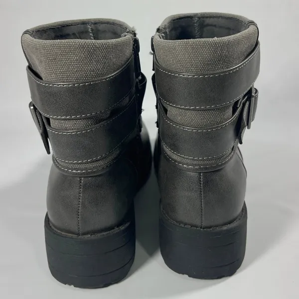 Rocket Dog Trepp Grand Orchard Cotton Ankle Boots Gray Buckle Straps Womens 9.5‎ - Image 4