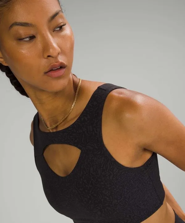 Lululemon Everlux Cut-Out Train Bra *Medium Support, B/C Cups Crunch Black 6 - Image 6