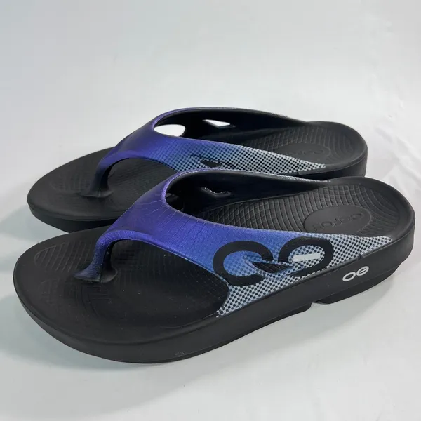 OOFOS OOriginal Sport Graphic Thong Mismatched Sizing Left‎ W9/M7 Right W8/M6 P - Image 3