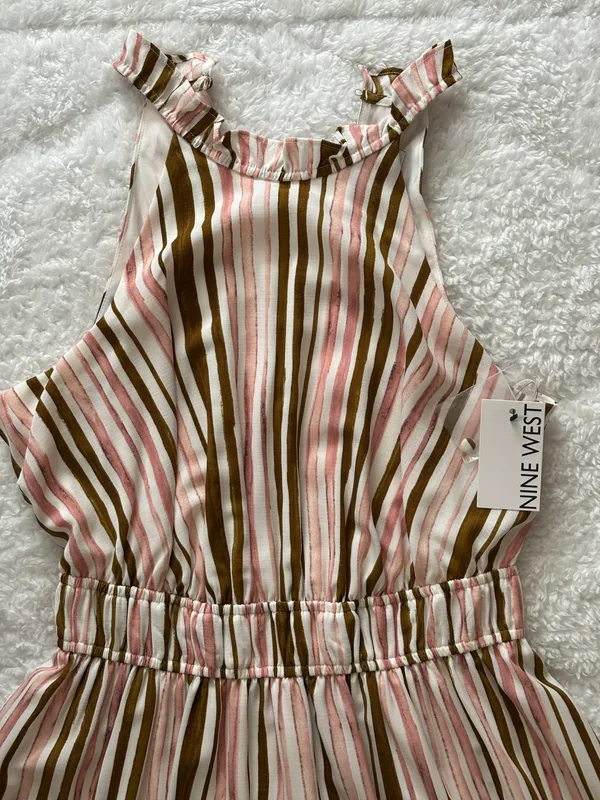 Nine West Gathered Waist Halter Maxi Dress - Image 4