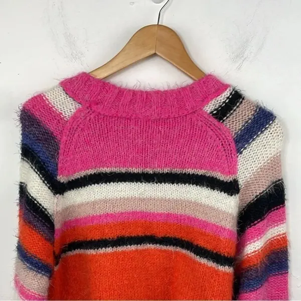 Free People Snowbird Sweater Multicolored Stripes size XS - Image 9