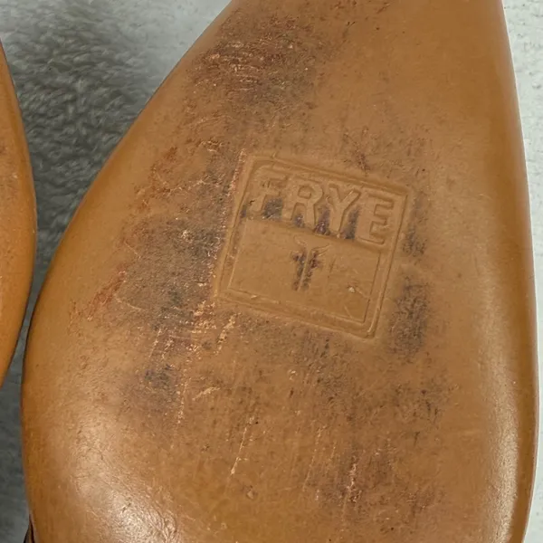 Frye Phoenix Mule‎ Cognac Leather Western Pointed Toe Block Heel 70740 Women 7M - Image 10