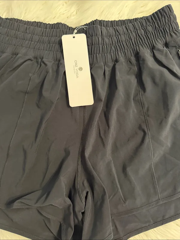 CRZ YOGA Black Women's Athletic Shorts with Elastic Waist size XL brand new - Image 8