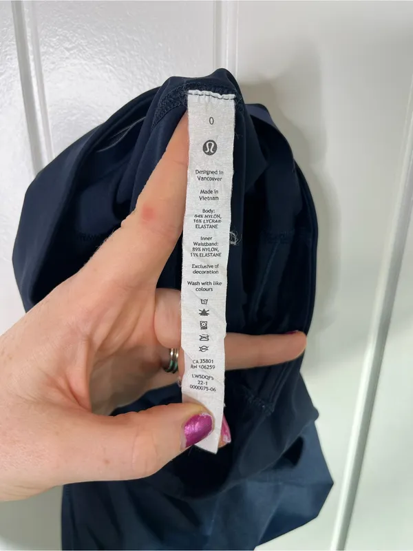 Lululemon Base Pace High-Rise Tight True Navy Size 0 Athletic Workout Classic - Image 5
