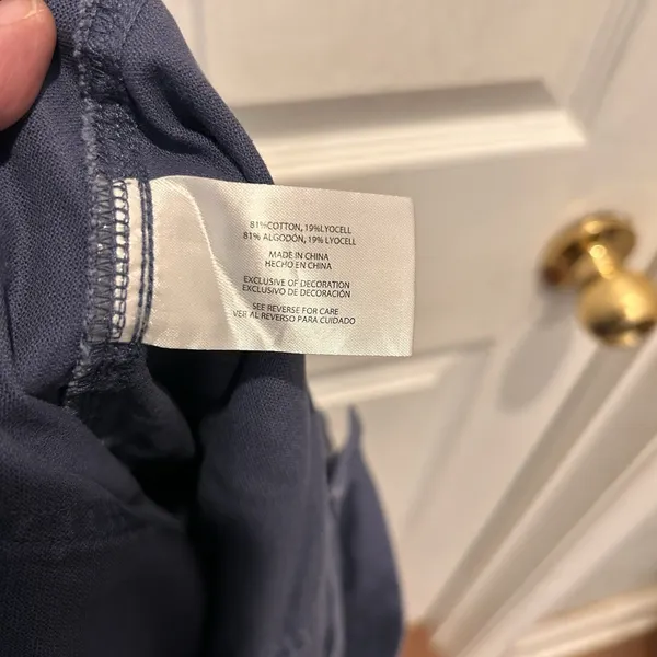GAP Womens Blue Cotton Lyocell Utility Jogger Pants Size‎ L High Rise Minimalist - Image 7