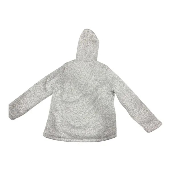 Spyder Gray Fleece Lined Full Zip Hooded Jacket sz Large - Image 3