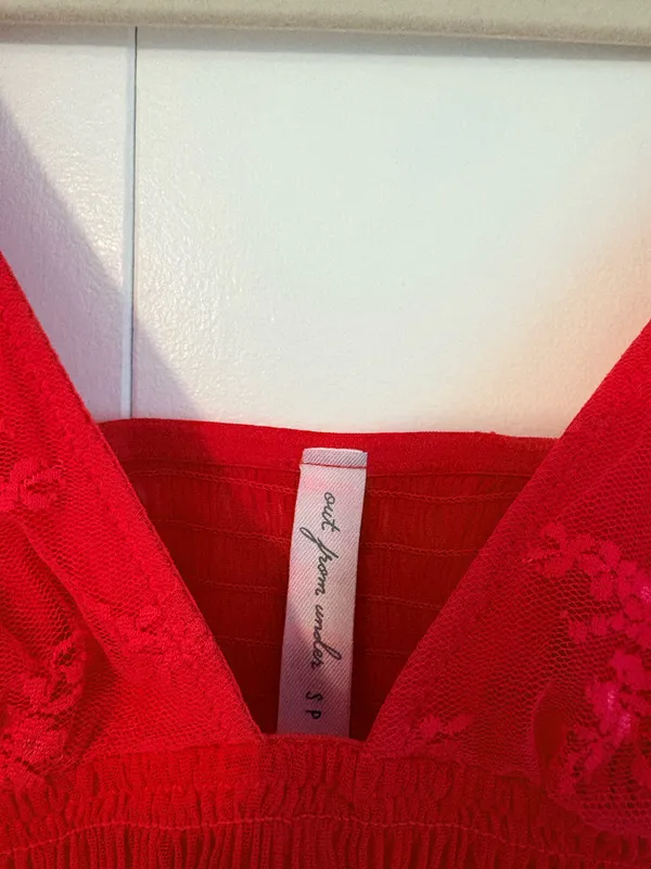 Urban Outfitters Cropped Lace Tank Top - Image 2