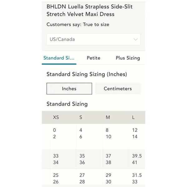 BHLDN Luella Black‎ Velvet Strapless Maxi Dress w/ Slit Size Medium - Image 9