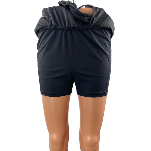 Outdoor Voices Gray Drawstring Athletic Running Built-In Shorts Skirt Skort Sz S - Image 4