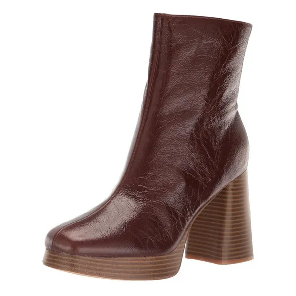 Guess Brown Leather Ankle Boots(Size 9.5M) - Image 2