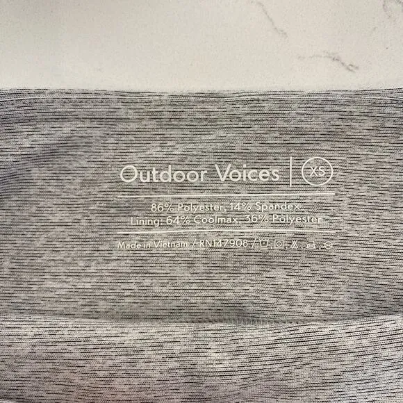 Outdoor Voices Grey Biker Shorts Women’s size XS‎ - Image 4