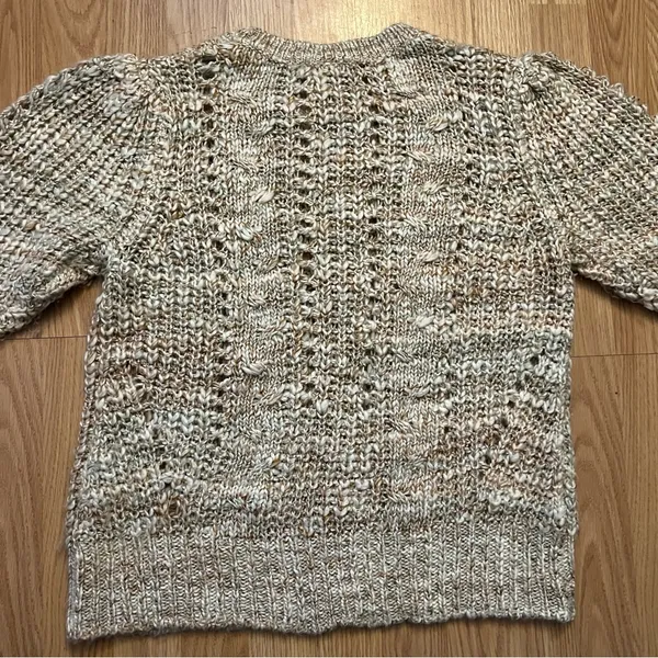 Matilda Jane Good Hart Wool‎ Blend Crochet Open Knit Sweater Women’s Size M Boho - Image 12
