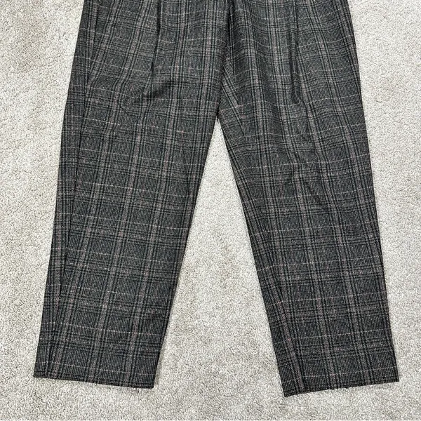 Wilfred Wool Cashmere Blend Chambéry Plaid Pants Cropped Pleated Tartan Size 0 - Image 6