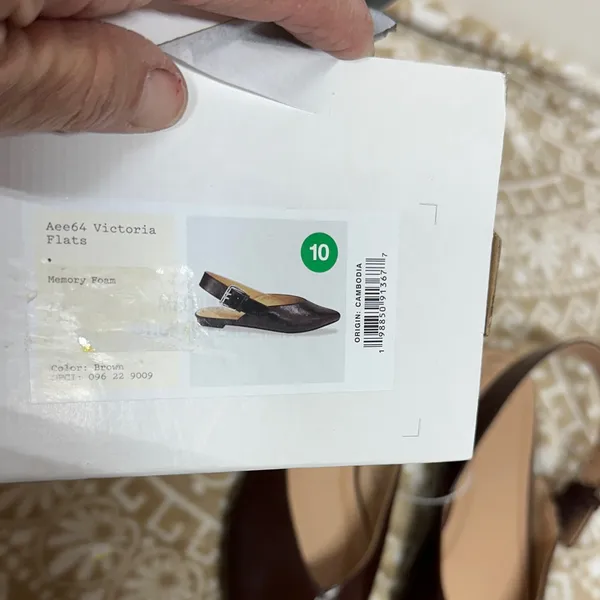 A New Day Dark Brown Pointed Slingback Flats - Image 5