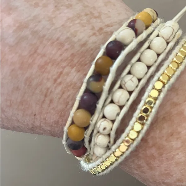 Victory Emerson Multicolor Beaded Wrap Bracelet - Image 3
