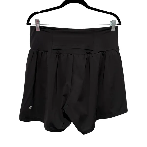 Halara Shorts Womens XL Black High Waisted 5" Back Pocket Running 2 in 1 - Image 2