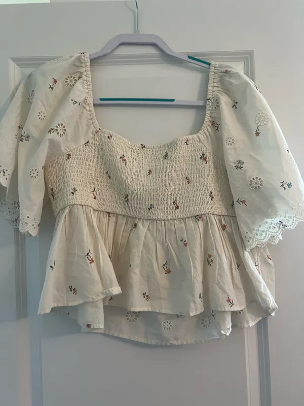 American Eagle Outfitters Babydoll Top Floral - Image 3