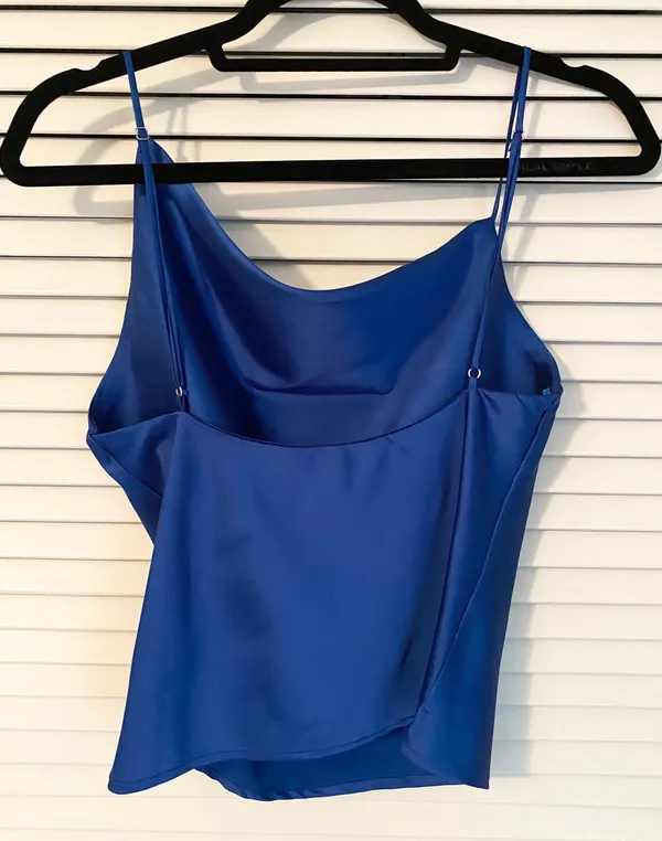 Cotton Candy LA Asymmetrical Cowl Neck Top - Image 2