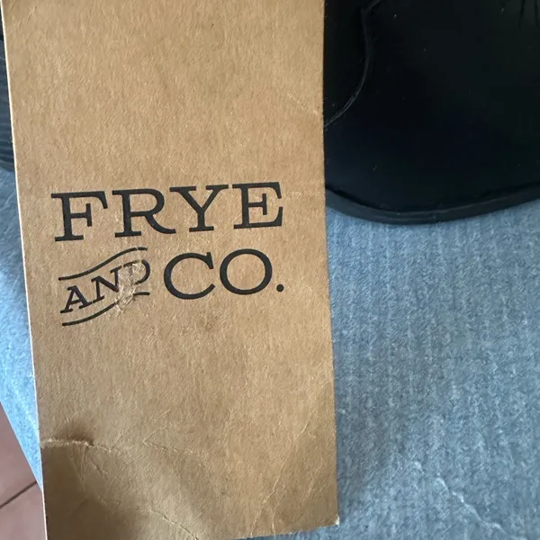 Frye and Co Black Cowgirl Booties Size 8 - Image 7
