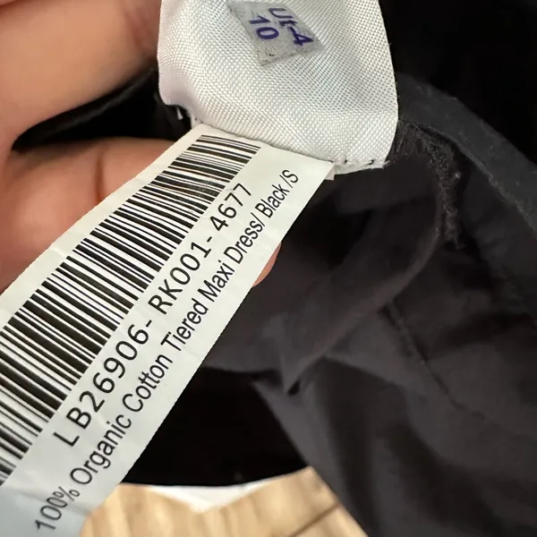 Quince 100% Organic Cotton Poplin Tiered Maxi Dress size small - Image 9