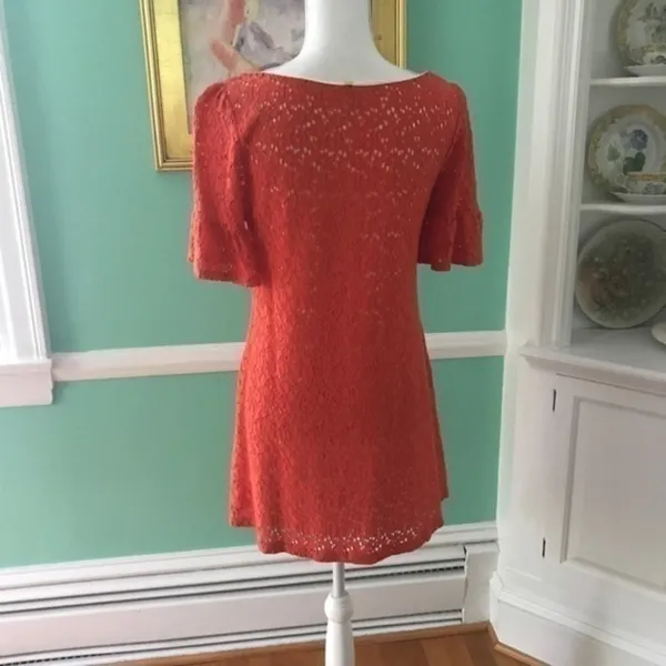 Love In Orange Lace Dress Size‎ Small - Image 4