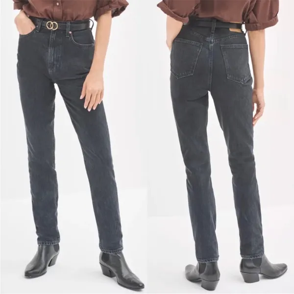 Aritzia Denim Forum The Nina Super High Rise Cigarette Jeans in Black‎ Size 24 - Image 3