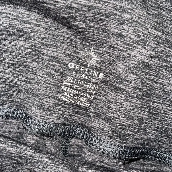 Offline by Aerie Womens The‎ Hugger Foldover Jogger Pants Charcoal Size XS - Image 5