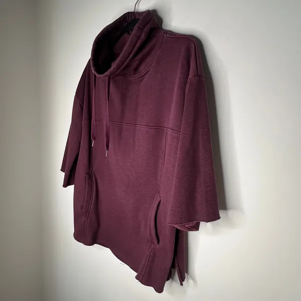 UGG Purple Fleece Lined Astrid Poncho Sweatshirt Size XS/Small - Image 7