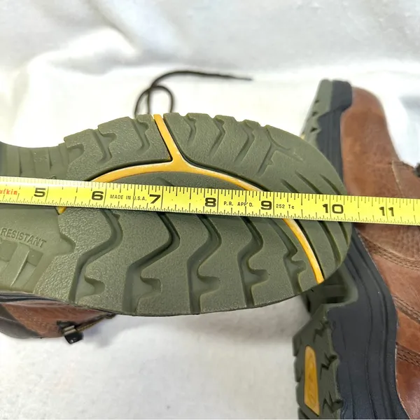 Timberland Pro Series Work Boots Womens 7W Brown Leather Titan 6" Safety Toe New - Image 15