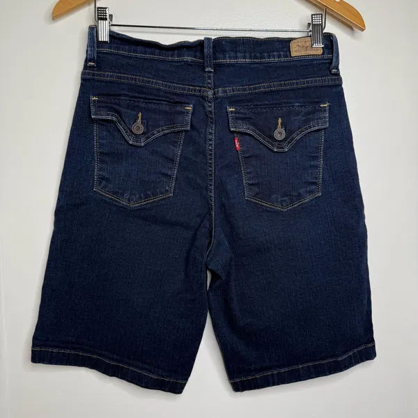 Levi’s 512 Perfectly Slimming Bermuda Length Denim Jean Shorts Size 10 - Image 2