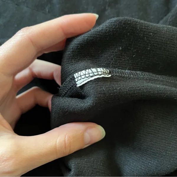 Zara Black Ribbed Mockneck Sweater - Image 3