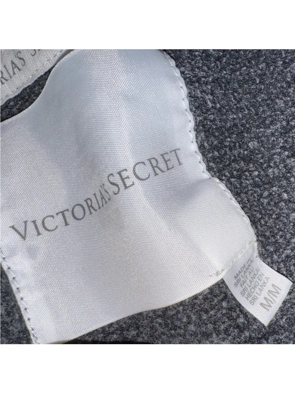 Victoria's Secret Dark Gray VS Heart Logo Sweatshirt Crewneck crew sweater - Image 4